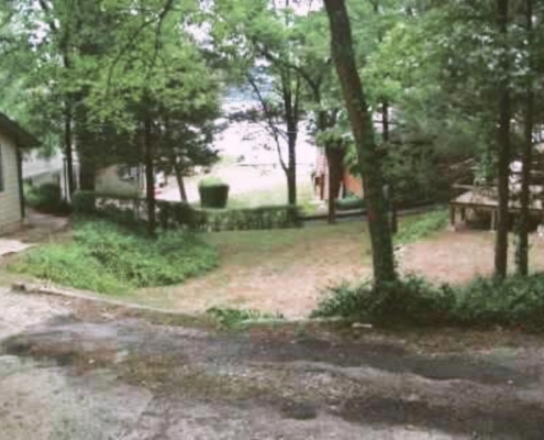 View of Lake Hamilton from Cabin 3 – quiet Hot Springs cabin with lake access
